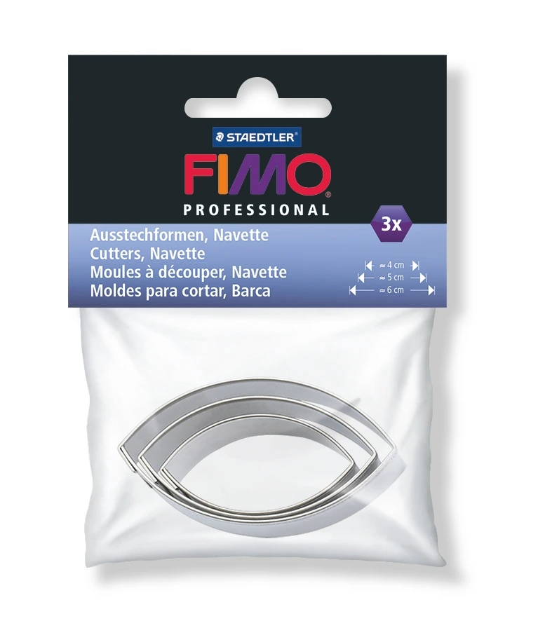 3 Eye-shaped cutters – Fimo