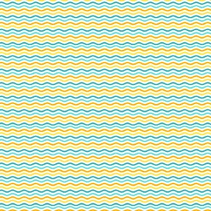 Water Soluble Transfer Yellow/Blue Wave 13×19 cm