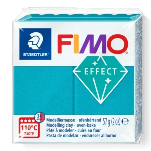 36 Turquoise Metallic Fimo Effect