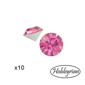 Swarovski kristall 10,3mm – Rose 10st